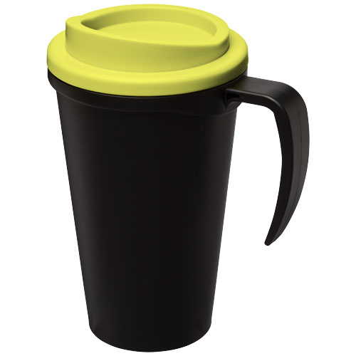 Mug isolant 350 ml promotionnel Americano® Noir et Citron vert